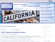 Tablet Screenshot of cadtp.org